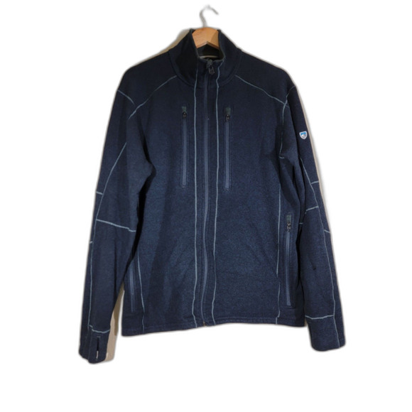 KUHL Men's Navy Blue Zip Pocket Sweatshirt - XL - Picture 1 of 9